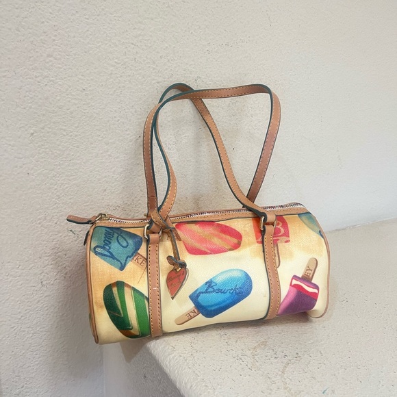 Dooney & Bourke Handbags - VNTG‎ Dooney Bourke Ice Cream Bars Popsicle Signature Barrel Satchel Bag Purse